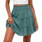🎉FLASH DEAL 50% OFF！ – Flowy Tiered Ruffle Skort👗  | Hidden Shorts, Comfy Elastic Waist, Breathable Summer Fabric 🌞 Perfect for Active Days & Brunch Dates 🥂