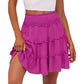 🎉FLASH DEAL 50% OFF！ – Flowy Tiered Ruffle Skort👗  | Hidden Shorts, Comfy Elastic Waist, Breathable Summer Fabric 🌞 Perfect for Active Days & Brunch Dates 🥂
