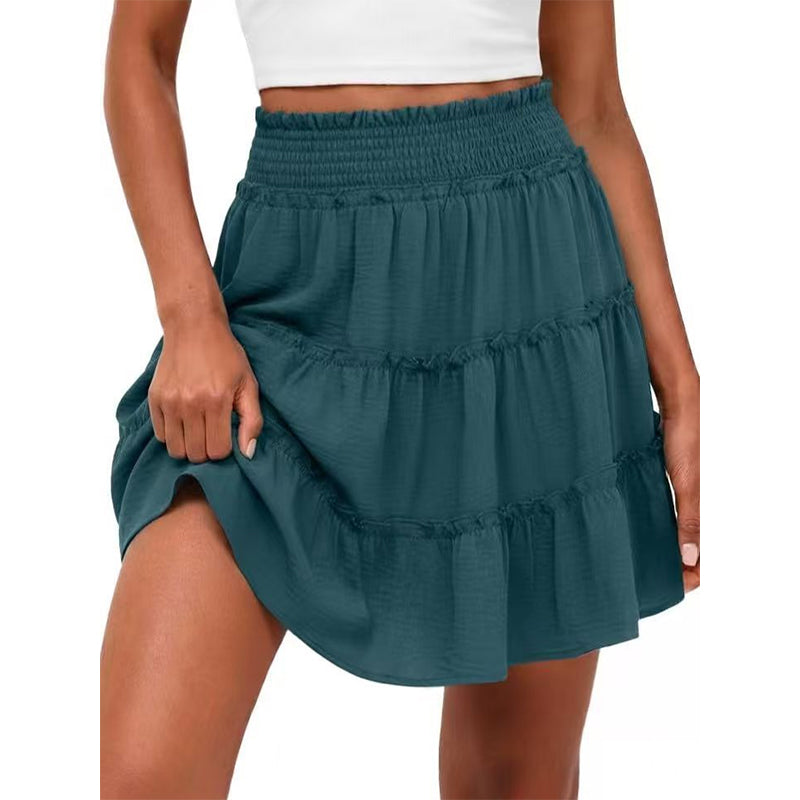 🎉FLASH DEAL 50% OFF！ – Flowy Tiered Ruffle Skort👗  | Hidden Shorts, Comfy Elastic Waist, Breathable Summer Fabric 🌞 Perfect for Active Days & Brunch Dates 🥂