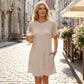 50% OFF! 👗💥Women's Short Sleeve Lace Patchwork A-Line Dress