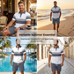 📢📢ONLY $42.99 FOR THE WHOLE 2 PIECES Outfit⏳LAST DAY SALE 50% OFF !!📢Men's Two-Piece Shirt and Shorts Set, Soft Breathable Casual Short Sleeve Top & Shorts Loungewear Set For Daily Summer Wear