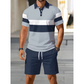 📢📢ONLY $42.99 FOR THE WHOLE 2 PIECES Outfit⏳LAST DAY SALE 50% OFF !!📢Men's Two-Piece Shirt and Shorts Set, Soft Breathable Casual Short Sleeve Top & Shorts Loungewear Set For Daily Summer Wear