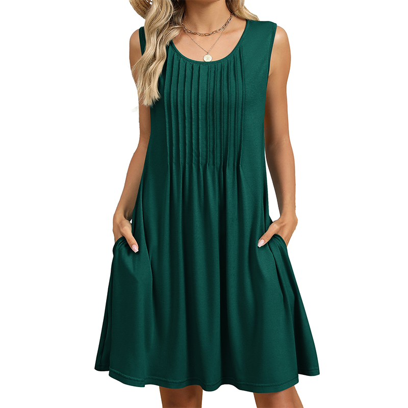 ⏰ LIMITED TIME 50% OFF! 👗✨ Women's Casual Loose Fit Sleeveless Dress – Flowy, Breezy & Figure-Flattering with Side Pockets ☀️🌴