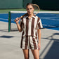 ⏰2026 SUMMER HOT SALE – 50% OFF! 🔥 👚Women's Summer Casual Striped 2-Piece Set