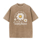 🏆Hot Sale 50% OFF🔥Unisex Vintage Washed Daisy Print Loose Fit T-Shirt