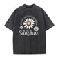 🏆Hot Sale 50% OFF🔥Unisex Vintage Washed Daisy Print Loose Fit T-Shirt
