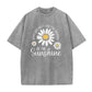 🏆Hot Sale 50% OFF🔥Unisex Vintage Washed Daisy Print Loose Fit T-Shirt
