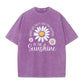 🏆Hot Sale 50% OFF🔥Unisex Vintage Washed Daisy Print Loose Fit T-Shirt
