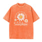 🏆Hot Sale 50% OFF🔥Unisex Vintage Washed Daisy Print Loose Fit T-Shirt