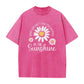 🏆Hot Sale 50% OFF🔥Unisex Vintage Washed Daisy Print Loose Fit T-Shirt