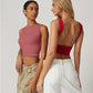 💗LAST DAY SPECIAL PRICE $24.99⚡50K+ SOLD💕👙High Neck Slim Fit Crop Tank Shirt Y2k Tops🖤Stretchy Sleeveless Cropped Camisole For Club Daily Street Outfit UK🇬🇧✨