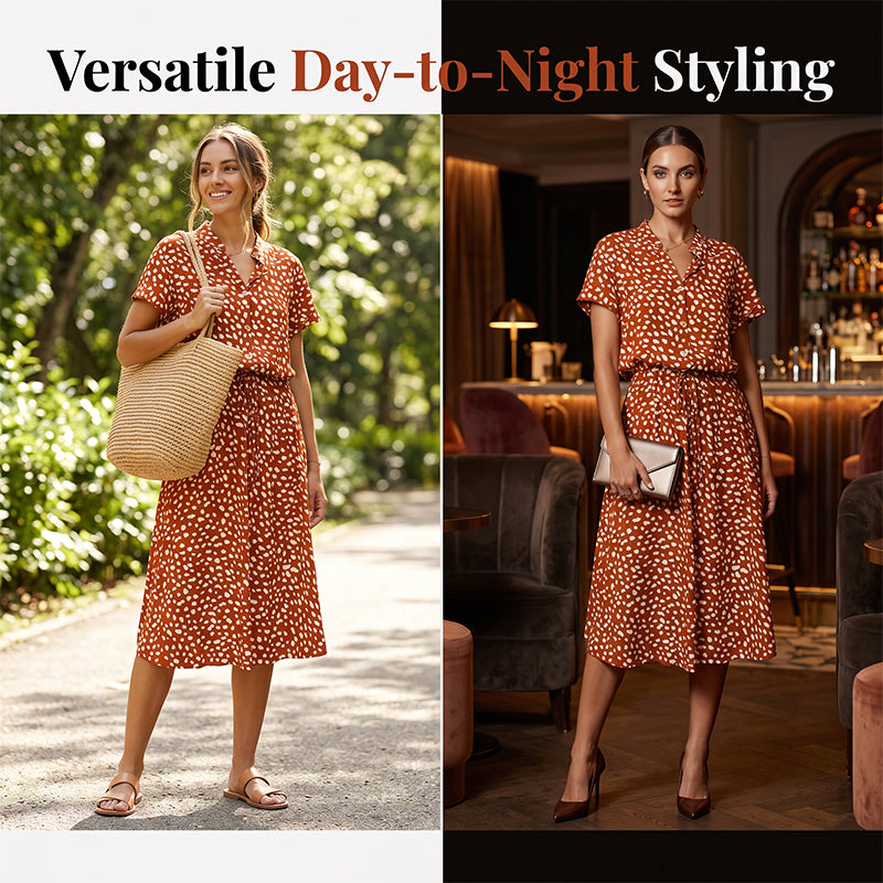 🔥Last Day Special Sale 60% OFF!!💝Women Casual Floral Printed Midi Dress
