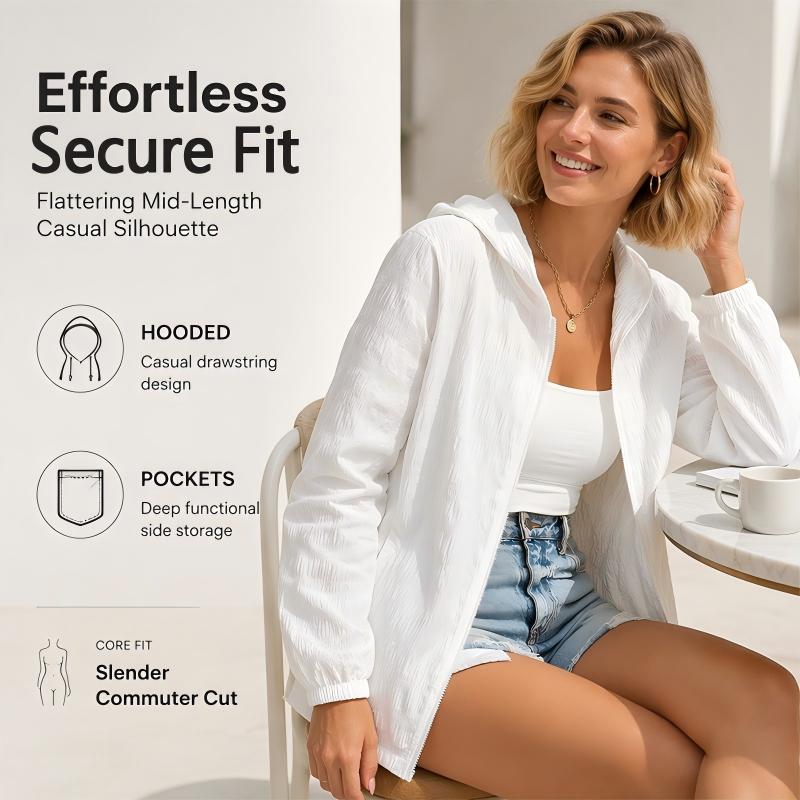 💖2026 Summer Sale 50% OFF💥Lightweight Zip-Up Hoodie – Breathable & Wrinkle-Resistant Fit