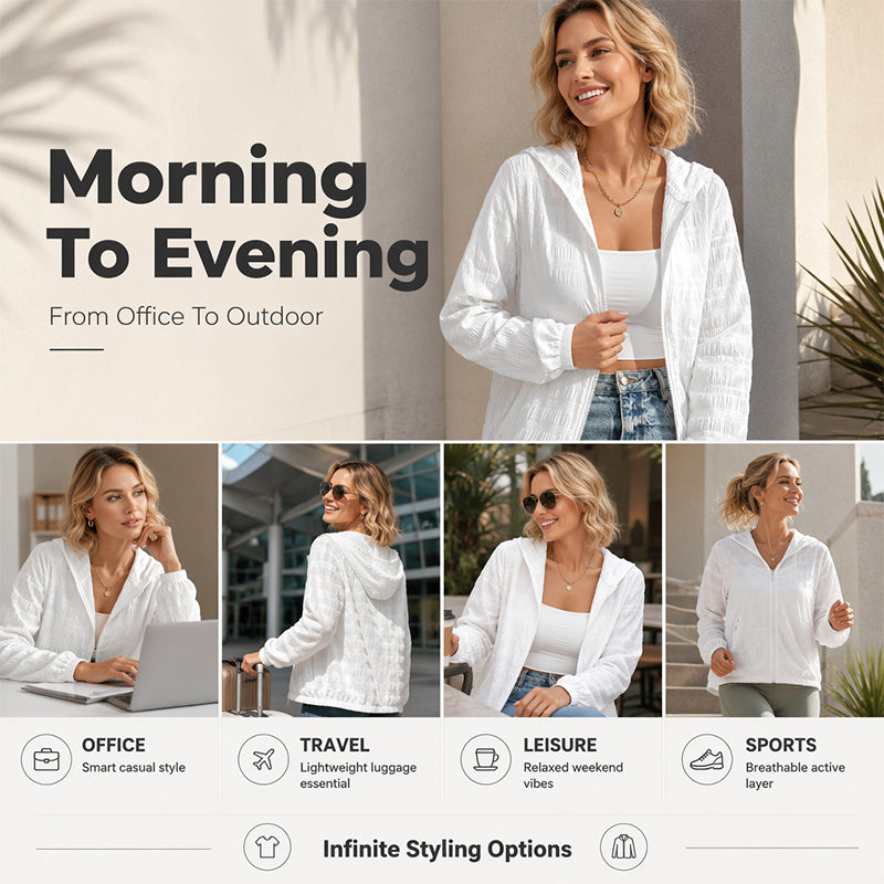 💖2026 Summer Sale 50% OFF💥Lightweight Zip-Up Hoodie – Breathable & Wrinkle-Resistant Fit