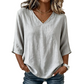 👗 50% OFF NOW! 💥Women's Casual V-Neck 3/4 Sleeve Blouse