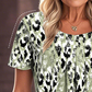 🐆LAST DAY SALE 50% OFF🐾Women's Casual Printed Round Neck Short Sleeve Top