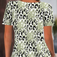 🐆LAST DAY SALE 50% OFF🐾Women's Casual Printed Round Neck Short Sleeve Top