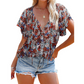 🎉 LIMITED TIME 50% OFF! 🔥Women Casual V Neck Floral Print