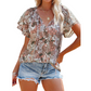 🎉 LIMITED TIME 50% OFF! 🔥Women Casual V Neck Floral Print