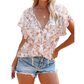 🎉 LIMITED TIME 50% OFF! 🔥Women Casual V Neck Floral Print