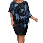 👗 50% OFF NOW! 💥Women's Floral Print Cape Bodycon Dress