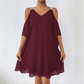 ✨👗 LIMITED TIME 50% OFF! 💃Cold-Shoulder V-Neck Maxi Dress – Trendy cutouts & elegant drape – Turn heads at any event.