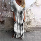 🎨✨ LIMITED TIME 50% OFF! 🦋V-Neck Printed Maxi Dress – Unique pattern & flattering drape – Stand out with effortless grace.