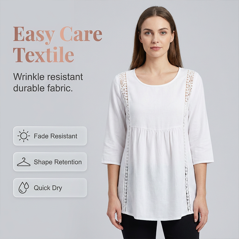 🎨✨ LIMITED TIME 50% OFF! 🦋Women's Lace V-Neck 7/8 Sleeve Blouse
