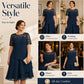 👗50 OFF% Only $52.99 🔥Free Shipping！🌸Women's Elegant Plus Size Tiered Dress