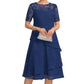 👗50 OFF% Only $52.99 🔥Free Shipping！🌸Women's Elegant Plus Size Tiered Dress