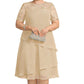 👗50 OFF% Only $52.99 🔥Free Shipping！🌸Women's Elegant Plus Size Tiered Dress