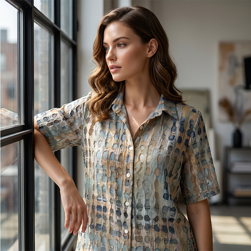 💨🕊️ LIMITED TIME 50% OFF! 🌊Loose Fit Summer Blouse – Relaxed & flowy – Move freely in style.
