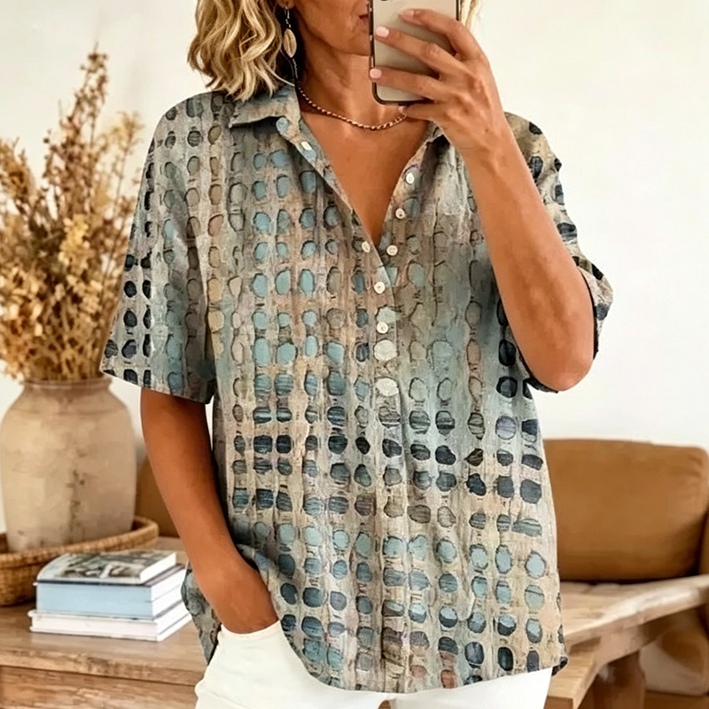 💨🕊️ LIMITED TIME 50% OFF! 🌊Loose Fit Summer Blouse – Relaxed & flowy – Move freely in style.