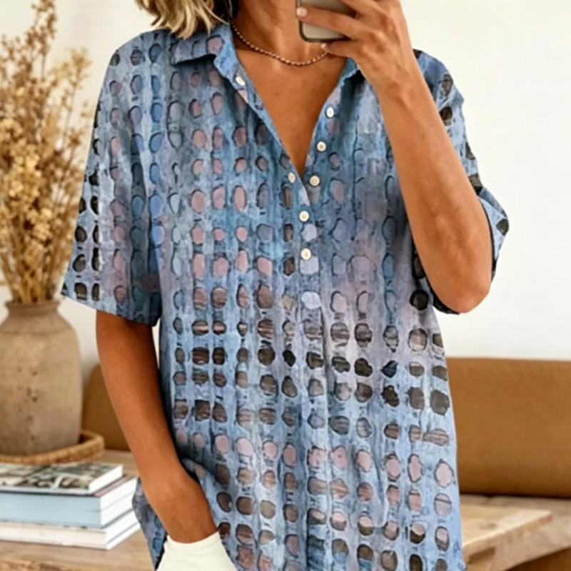 💨🕊️ LIMITED TIME 50% OFF! 🌊Loose Fit Summer Blouse – Relaxed & flowy – Move freely in style.