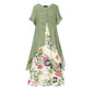 👗New Arrivals 50% OFF💥Women's Layered Look Floral Print Casual Dress
