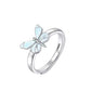 🦋 Blue Butterfly Necklace for Mom – Comes with Gift Box & Card